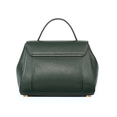 Santa Amaltea Borsa|Colore:Verde sottobosco - Logo Oro