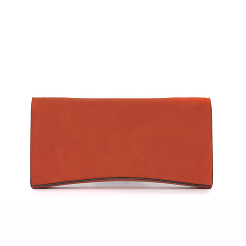 La Tremenda Amaltea Pochette|Colore:Arancio suede - Logo Brunito