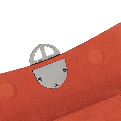 La Tremenda Amaltea Pochette|Colore:Arancio suede - Logo Brunito