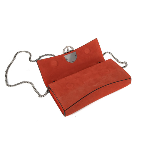 La Tremenda Amaltea Pochette|Colore:Arancio suede - Logo Brunito