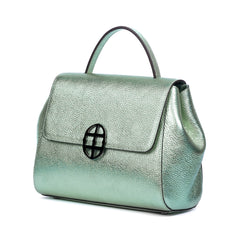 Santa Curvy Amaltea Borsa|Colore:Verde coda di sirena - Logo Brunito