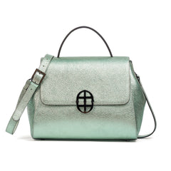 Santa Curvy Amaltea Borsa|Colore:Verde coda di sirena - Logo Brunito