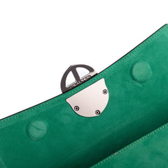 La Tremenda Amaltea Pochette|Colore:Smeraldo suede - Logo Brunito