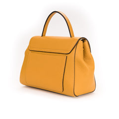 Santa Amaltea Borsa|Colore:Zafferano - Logo Oro