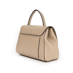 Santa Amaltea Borsa|Colore:Beige - Logo Oro