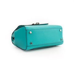 Santa Amaltea Borsa|Colore:Tiffany - Logo Argento