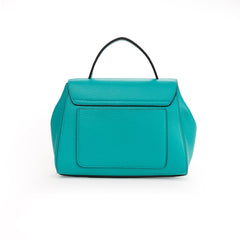 Santa Amaltea Borsa|Colore:Tiffany - Logo Argento