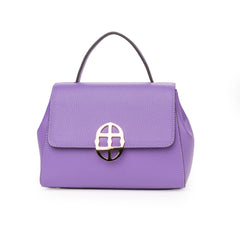 Santa Amaltea Borsa|Colore:Viola - Logo Oro