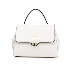 Santa Amaltea Borsa|Colore:Bianco - Logo Oro