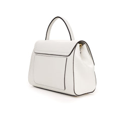 Santa Amaltea Borsa|Colore:Bianco - Logo Oro