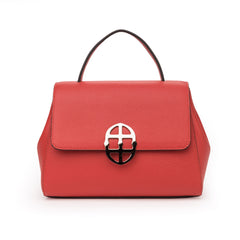 Santa Amaltea Borsa|Colore:Rosso - Logo Argento