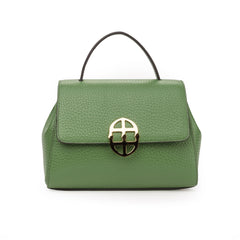 Santa Amaltea Borsa|Colore:Verde Oliva - Logo Oro