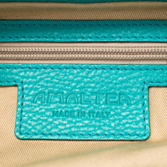 Santa Amaltea Borsa|Colore:Tiffany - Logo Argento