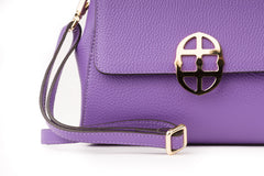 Santa Amaltea Borsa|Colore:Viola - Logo Oro