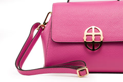 Santa Amaltea Borsa|Colore:Fucsia - Logo Oro