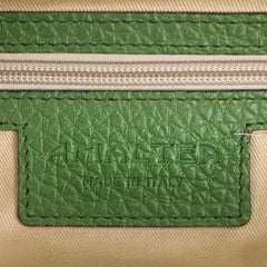 Santa Amaltea Borsa|Colore:Verde Oliva - Logo Oro