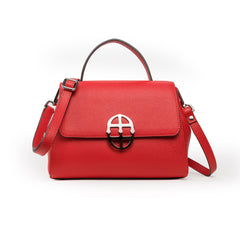 Santa Amaltea Borsa|Colore:Rosso - Logo Argento