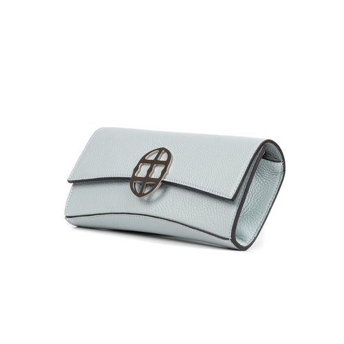 La Tremenda Amaltea Pochette|Colore:Acqua marina - Logo Argento