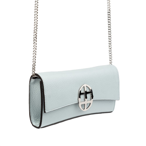 La Tremenda Amaltea Pochette|Colore:Acqua marina - Logo Argento