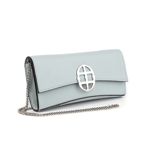La Tremenda Amaltea Pochette|Colore:Acqua marina - Logo Argento