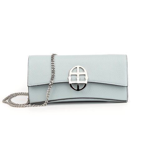 La Tremenda Amaltea Pochette|Colore:Acqua marina - Logo Argento