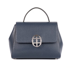 Santa Amaltea Borsa|Colore:Blu - Logo Argento