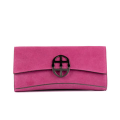  La Tremenda Amaltea Pochette|Colore:Ciclamino suede - Logo Brunito