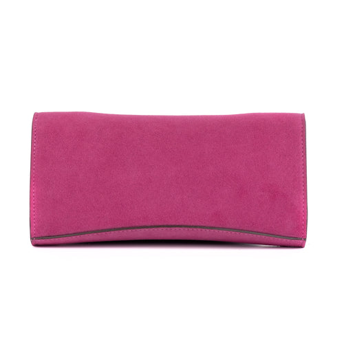 La Tremenda Amaltea Pochette|Colore:Ciclamino suede - Logo Brunito