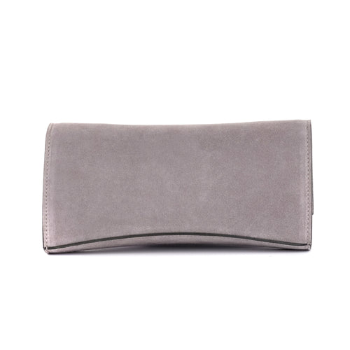 La Tremenda Amaltea Pochette|Colore:Grigio suede - Logo Argento