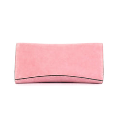 La Tremenda Amaltea Pochette|Colore:Rosa suede - Logo Oro