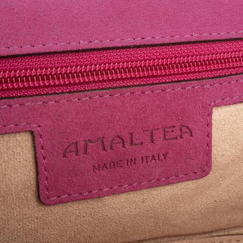 La Tremenda Amaltea Pochette|Colore:Ciclamino suede - Logo Brunito
