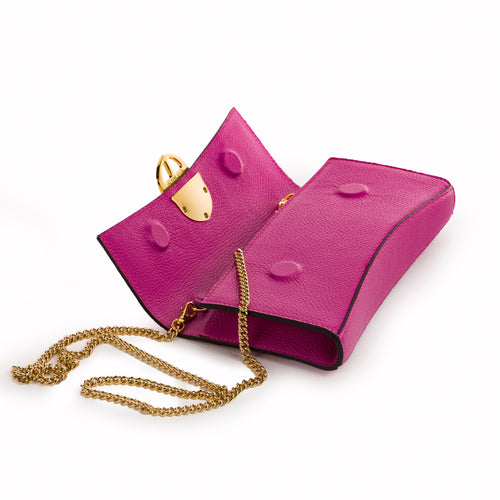 La Tremenda Amaltea Pochette|Colore:Fucsia - Logo Oro