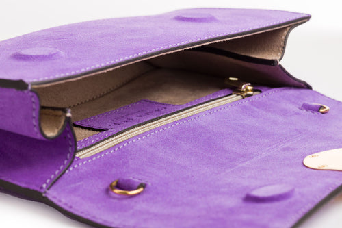 La Tremenda Amaltea Pochette|Colore:Glicine Regina Elisabetta - Logo Oro