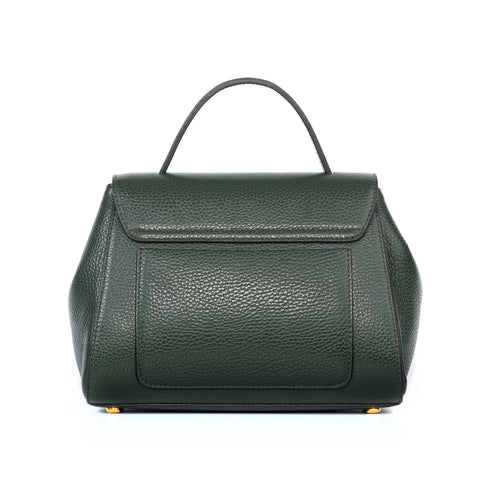 Santa Amaltea Borsa|Colore:Verde sottobosco - Logo Oro