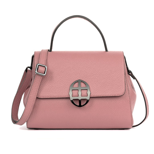 Santa Amaltea Borsa|Colore:Rosa cipria - Logo Brunito