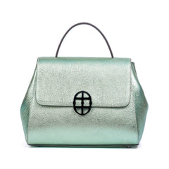 Santa Curvy Amaltea Borsa|Colore:Verde coda di sirena - Logo Brunito