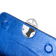 Santa Curvy Amaltea Borsa|Colore:Bluette metal - Logo Argento