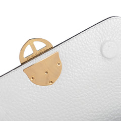 Santa Curvy Amaltea Borsa|Colore:Bianca - Logo Oro