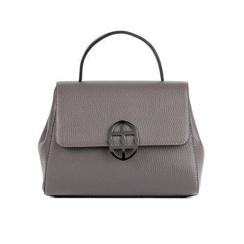 Santa Amaltea Borsa|Colore:Grigio - Logo Brunito