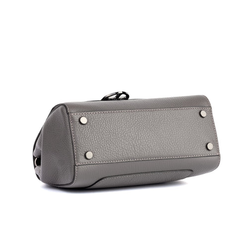 Santa Amaltea Borsa|Colore:Grigio - Logo Brunito