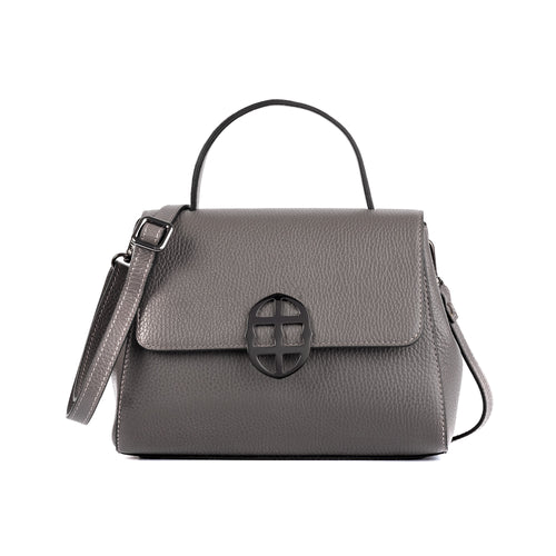 Santa Amaltea Borsa|Colore:Grigio - Logo Brunito