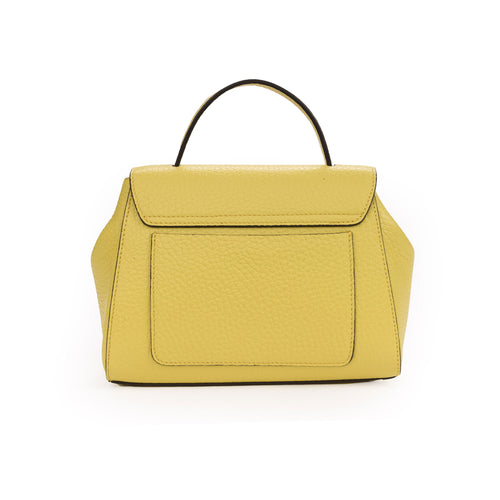 Santa Amaltea Borsa|Colore:Giallo limone - Logo Argento