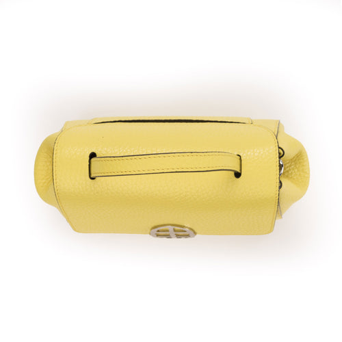 Santa Amaltea Borsa|Colore:Giallo limone - Logo Argento