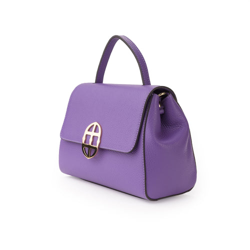 Santa Amaltea Borsa|Colore:Viola - Logo Oro