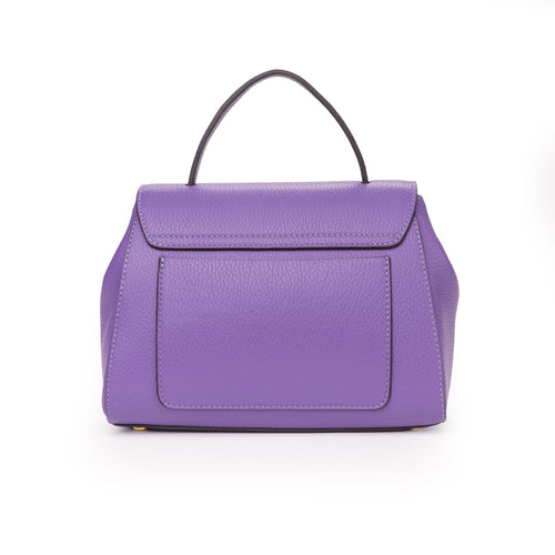 Santa Amaltea Borsa|Colore:Viola - Logo Oro