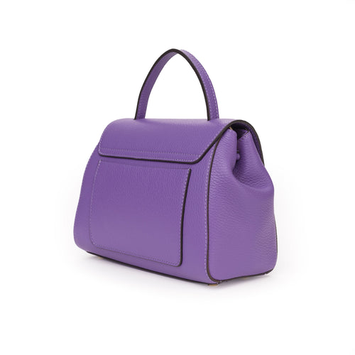 Santa Amaltea Borsa|Colore:Viola - Logo Oro