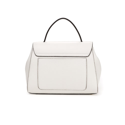 Santa Amaltea Borsa|Colore:Bianco - Logo Oro