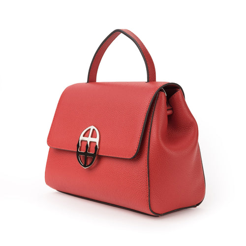 Santa Amaltea Borsa|Colore:Rosso - Logo Argento