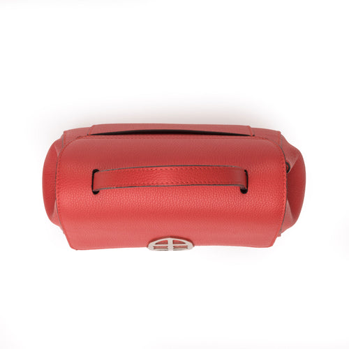 Santa Amaltea Borsa|Colore:Rosso - Logo Argento