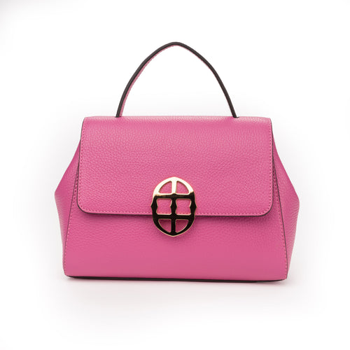 Santa Amaltea Borsa|Colore:Fucsia - Logo Oro